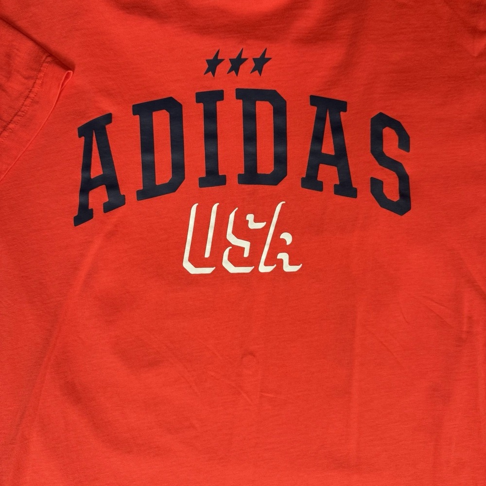 adidas T-Shirt‎ Men's Large Red/orange USA  Graphic